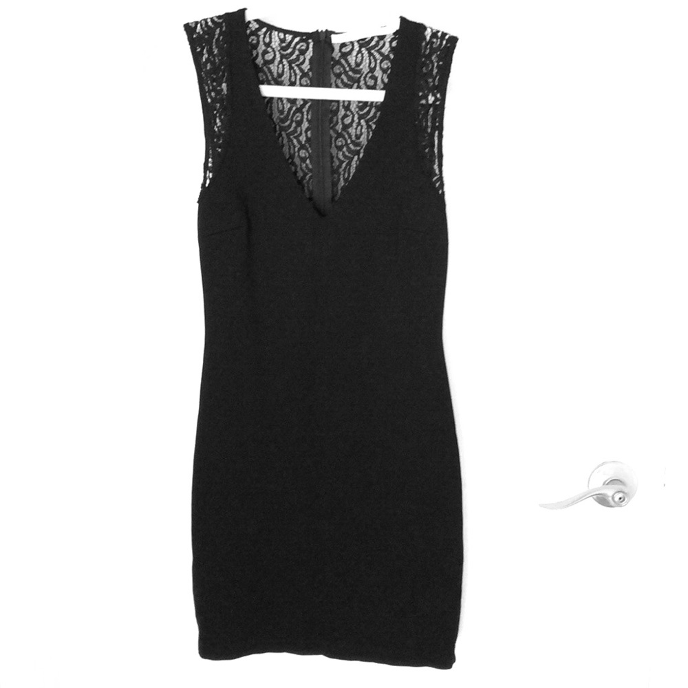 Black Lace Mini Dress✨
